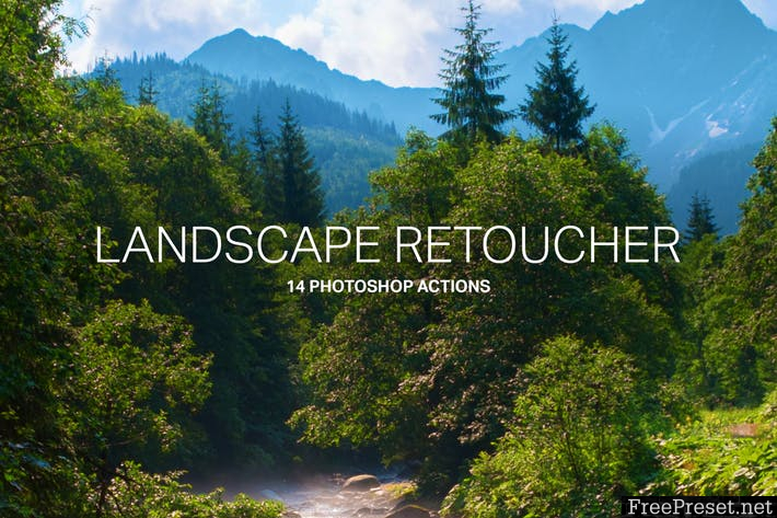 14 Landscape Retouching Actions E2FABH