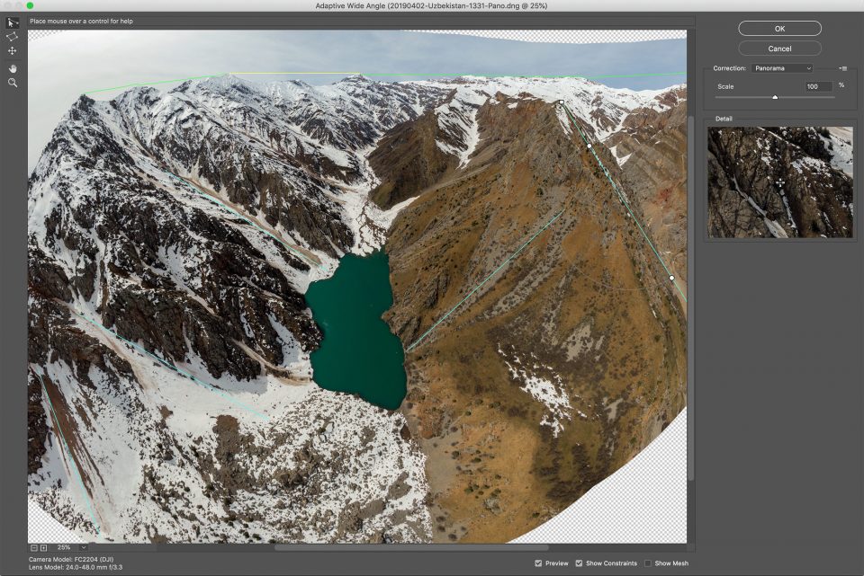 Adaptive Wide Angle Tool All