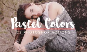 22 Soft Pastel Photoshop Actions NFNMWL