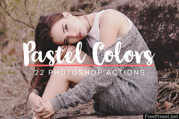 22 Soft Pastel Photoshop Actions NFNMWL