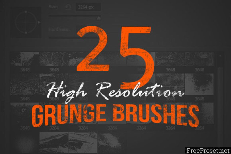 25 High Resolution Grunge Brushes 1231199