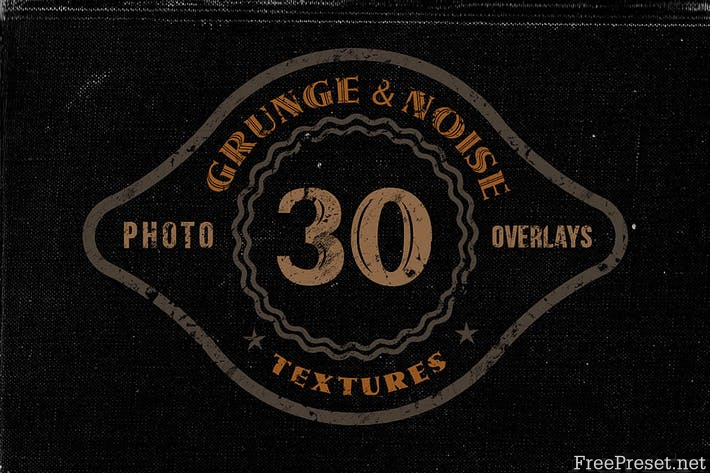 30 Noise or Grunge Overlay Textures 2QFB57