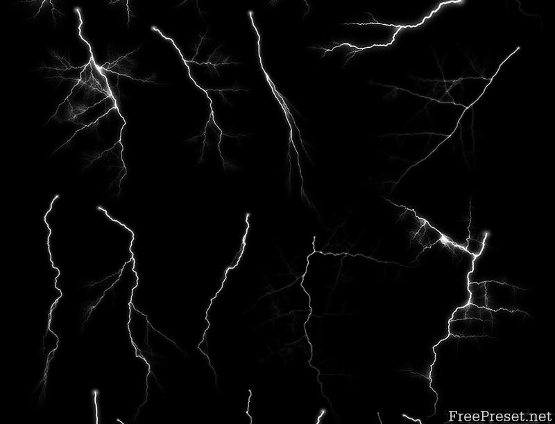 50 Lightning Photoshop Brushes -  ABR