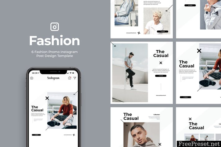 6 Promo Fashion Instagram Post Vol.2 86WSXUK - PSD, PDF