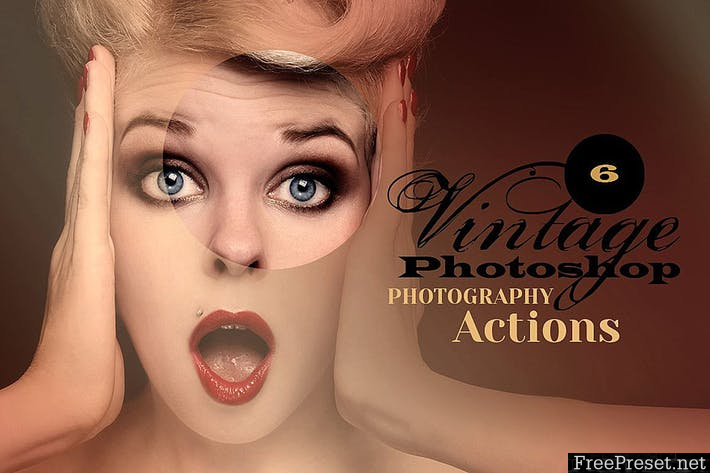 6 Vintage Photo Actions L4NG7A