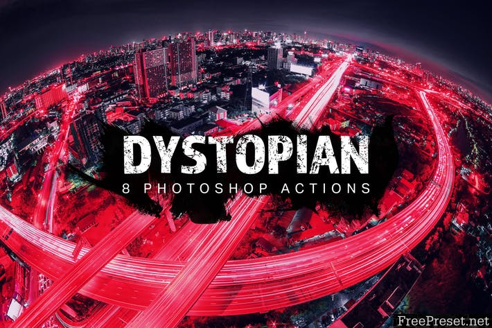 8 Dystopian Photoshop Actions 66ZTM6