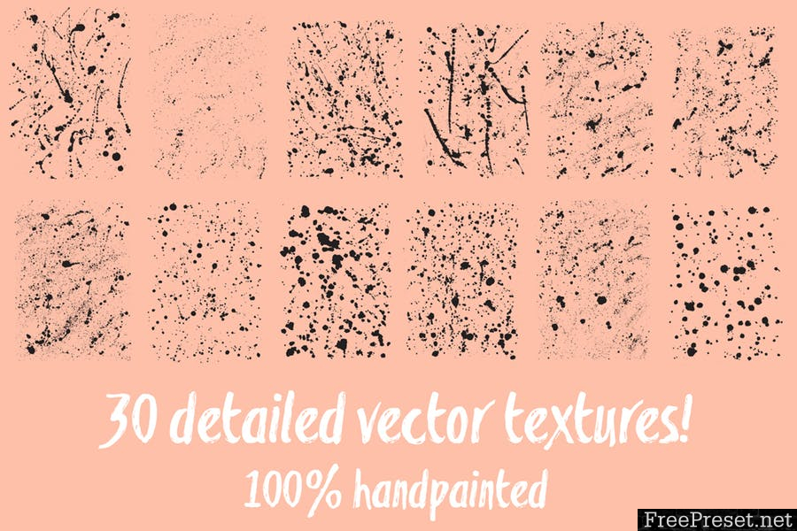 Action Painting Textures - PSD, EPS