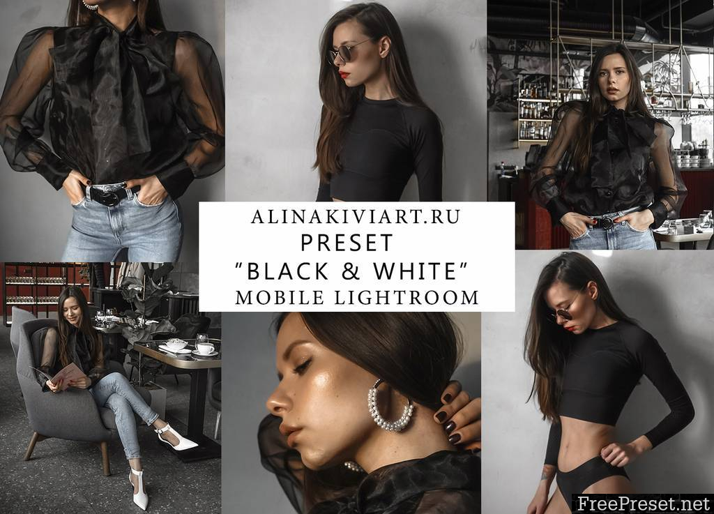 Alina Kiviart - Black & White Lightroom/ACR & Mobile Presets