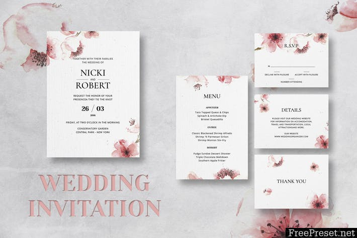 Autumn Wedding Invitation Set - 6Y7RQ39