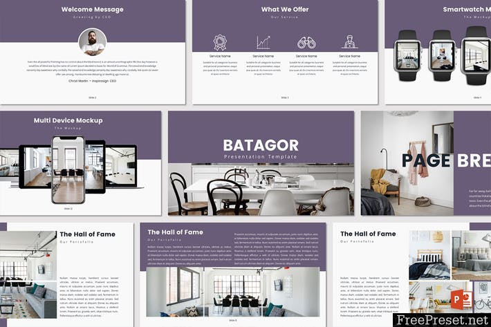 BATAGOR - Powerpoint Template NNK838 - PPTX