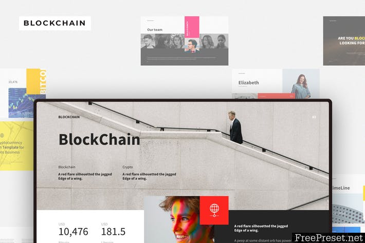 BLOCKCHAIN Powerpoint Template G8GQHN - PPT, PPTX