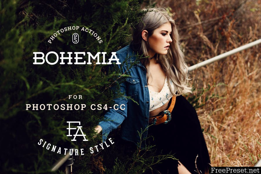 Bohemia Photoshop Actions WZK8X6