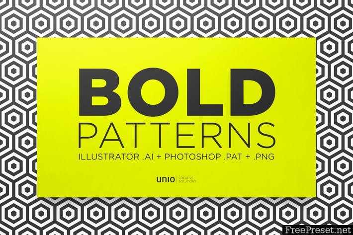 Bold Patterns XXDXUD - AI, PNG, PSD