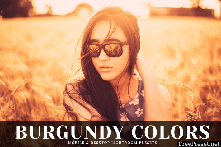 Burgundy Colors Mobile & Desktop Lightroom Presets