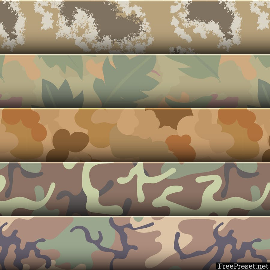 Camouflage Patterns Set