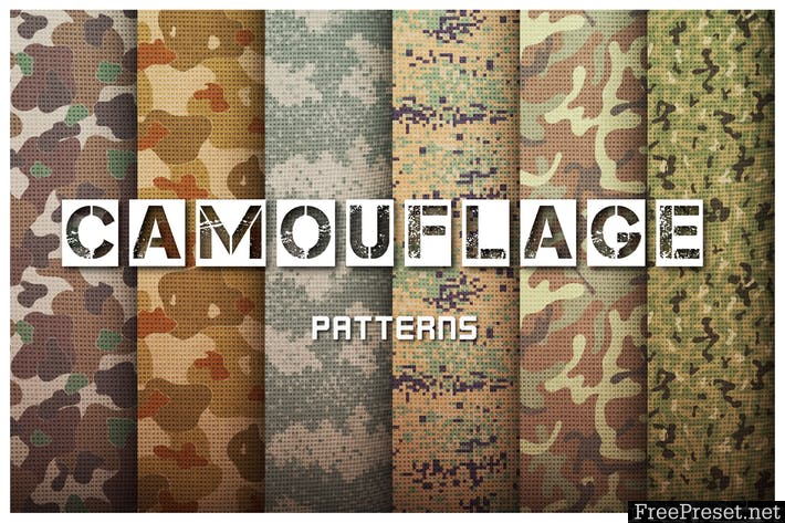 Camouflage Patterns Set