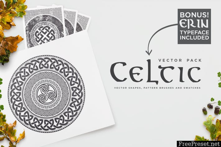 Celtic patterns vector bundle P3JK7RY - AI, PDF, SVG