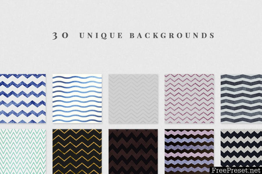 Chic Chevron Backgrounds HJCF5X - JPG