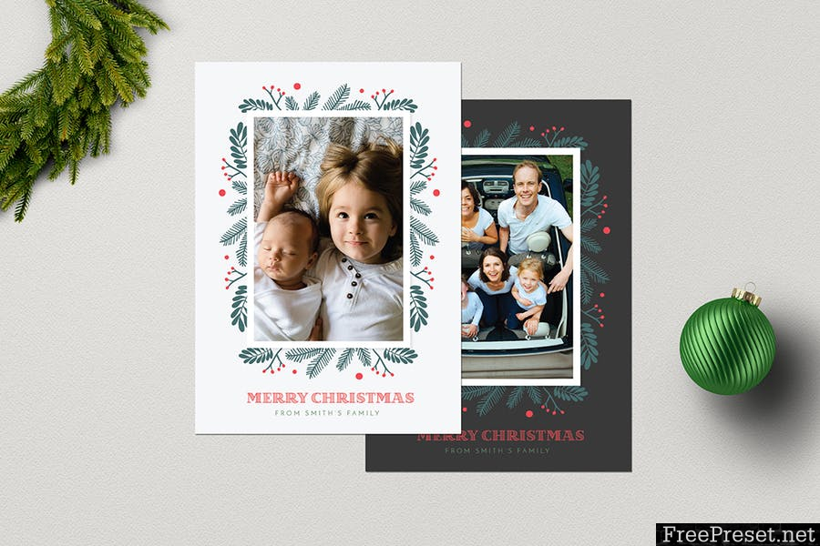 Christmas Photo Cards+ Instagram Post YMXPJX - AI, PSD