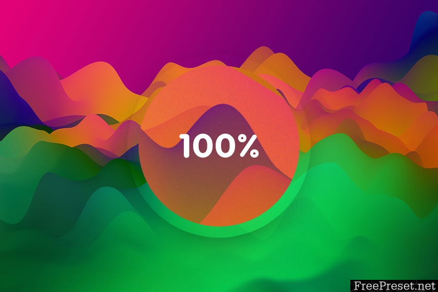 Colorful Smooth Waves Backgrounds XVD8AZ - JPG