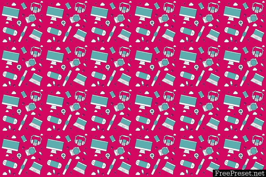 Devices Pattern Backgrounds N5LHAP - JPG, AI