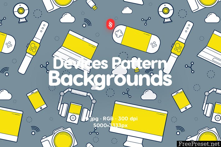 Devices Pattern Backgrounds N5LHAP - JPG, AI