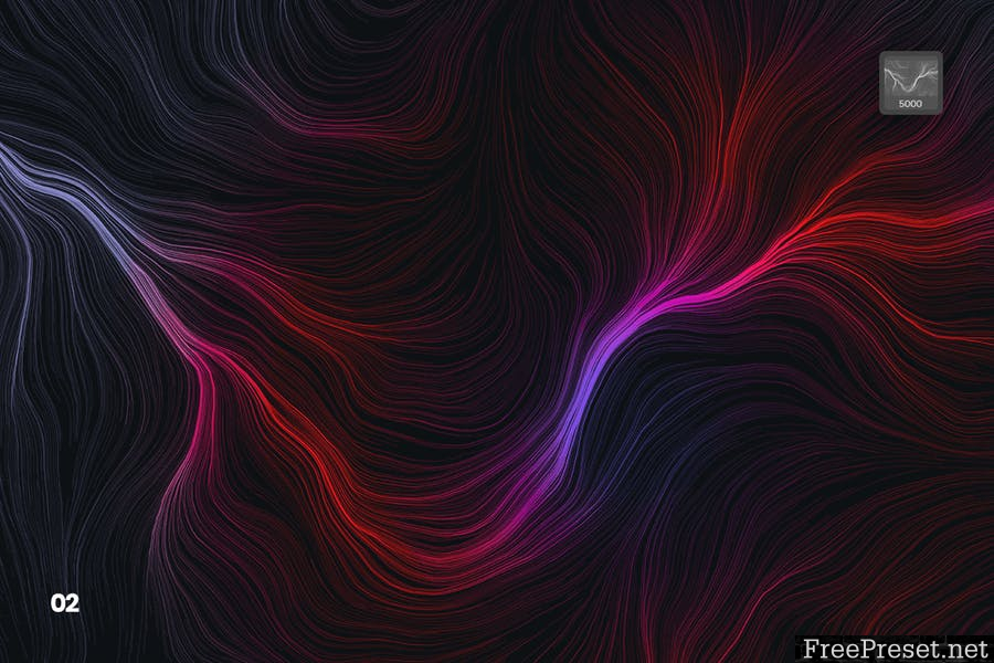 Digital Perlin Flow Fields Photoshop Brushes - ABR, PNG