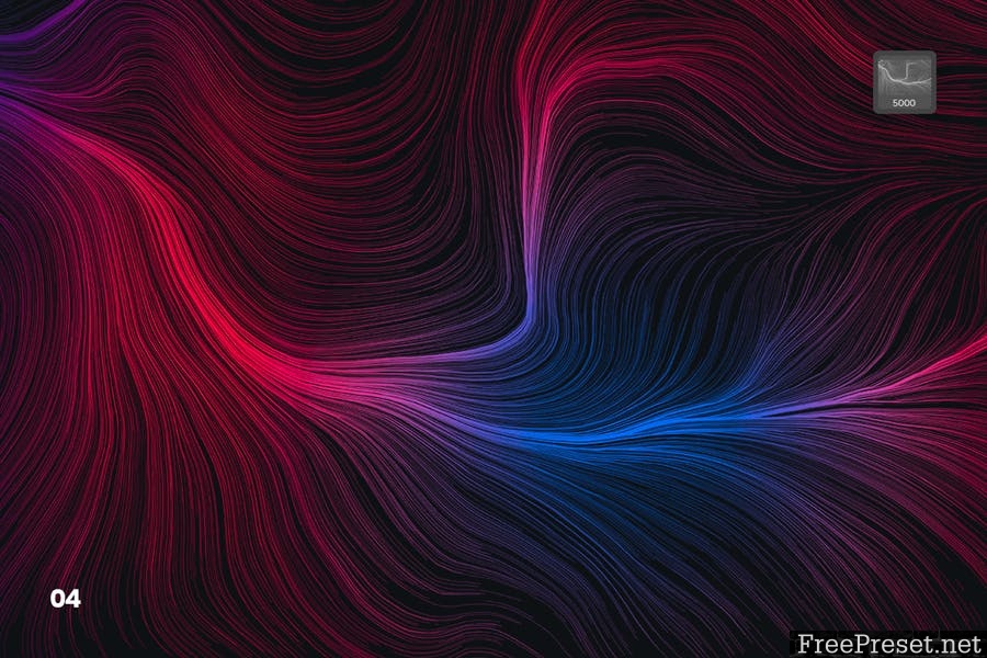 Digital Perlin Flow Fields Photoshop Brushes - ABR, PNG