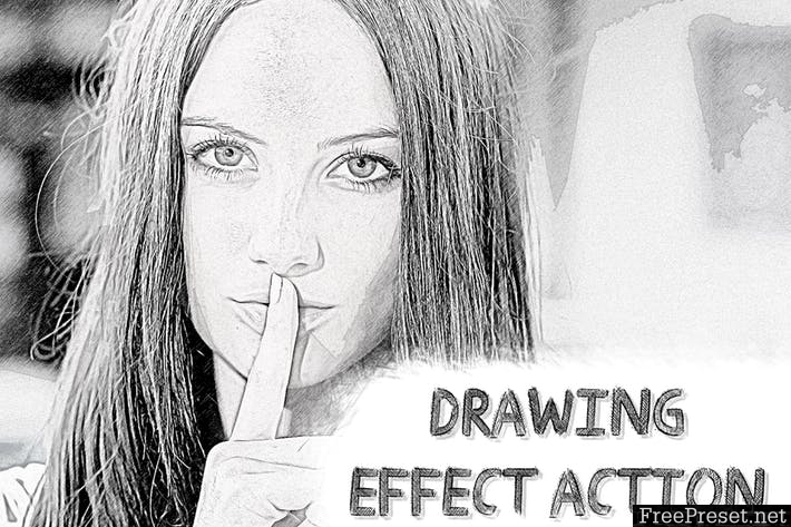 Drawing Effect Photoshop Action SEJN4V5