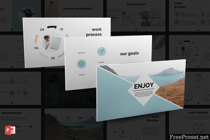 Enjoy PowerPoint Template PRZZJH - PPTX, PPT