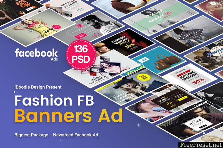 Fashion Facebook Ad Banners - 136 PSD - FAHFD8