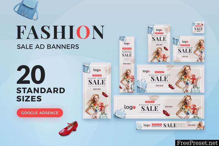 Fashion Sale Ad Banners FWBVVY - PSD