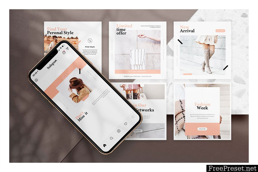 Fashionista Instagram Post Vol.2 BFEGRDJ - PSD, PDF