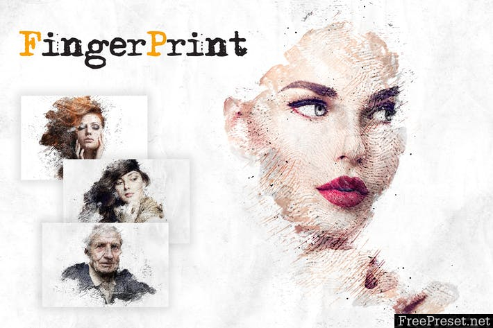 Fingerprint CS4+ Photoshop Action BST428G