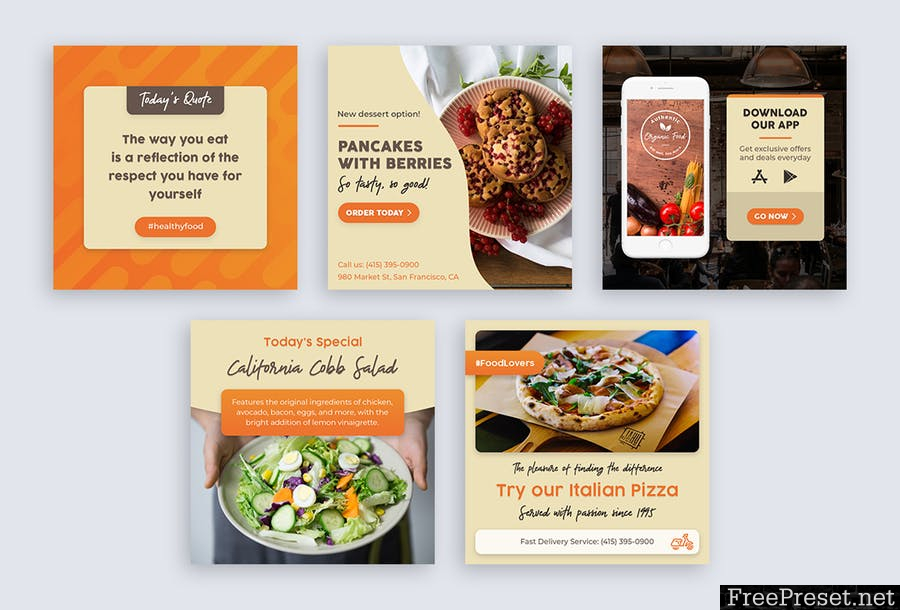 Food Banners - SDEY7T -  PSD