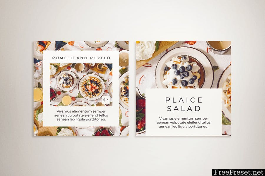 Food Instagram Post & Instagram Story Template 2SCVJZM - AI, PSD