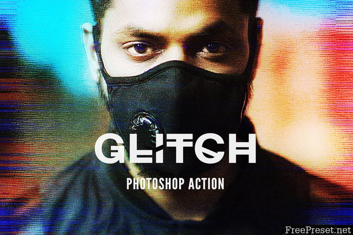 Glitch 2 Photoshop Action 3VP3A4