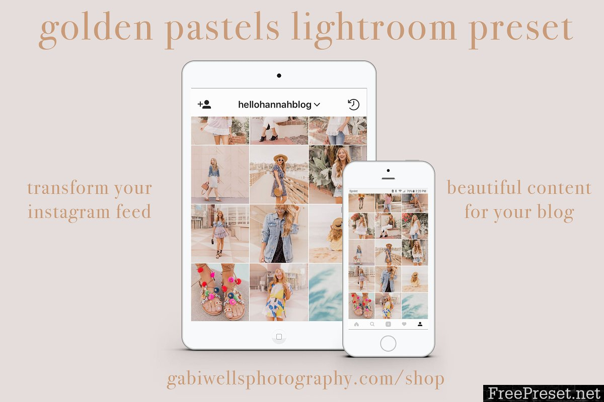 Golden Pastels Blogger Preset 2316880