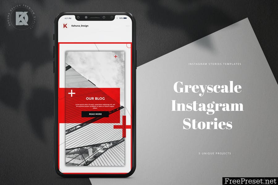 Greyscale Instagram Stories Banners BAET5QX