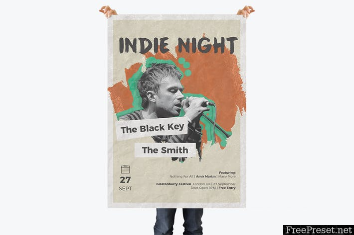 Indie Night Flyer BMFHRN - PSD