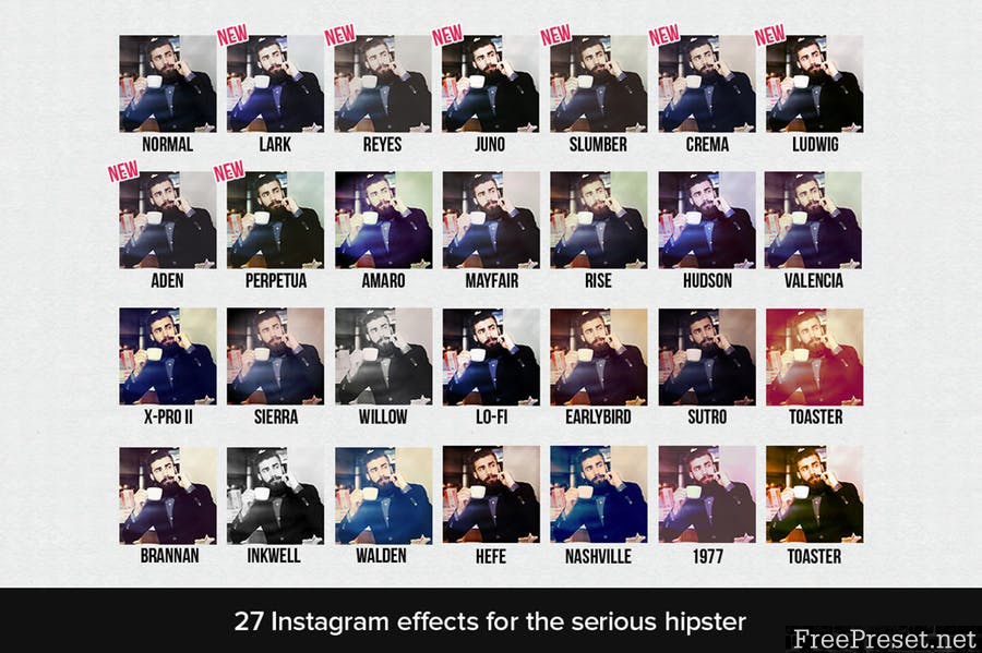 Instant Hipster – 27 Instagram Filters HXX9QE