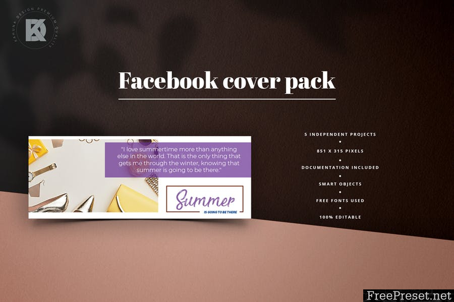 Lifestyle Facebook Cover Pack J4WV76Z - PSD