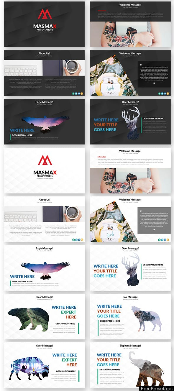 Masmax Powerpoint Template T4QF6X -PPT, PPTX