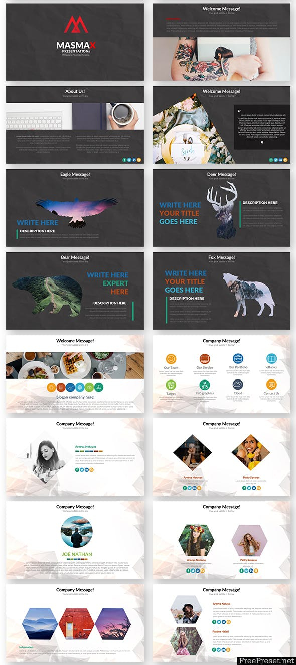 Masmax Powerpoint Template T4QF6X -PPT, PPTX