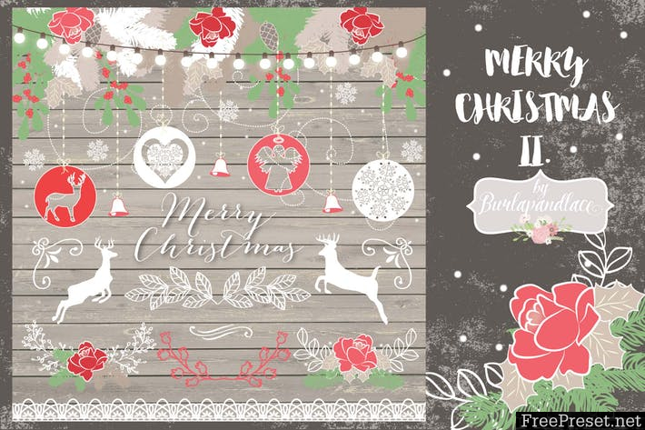 Merry Christmas II. design 3M3R6L - EPS, PNG, JPG