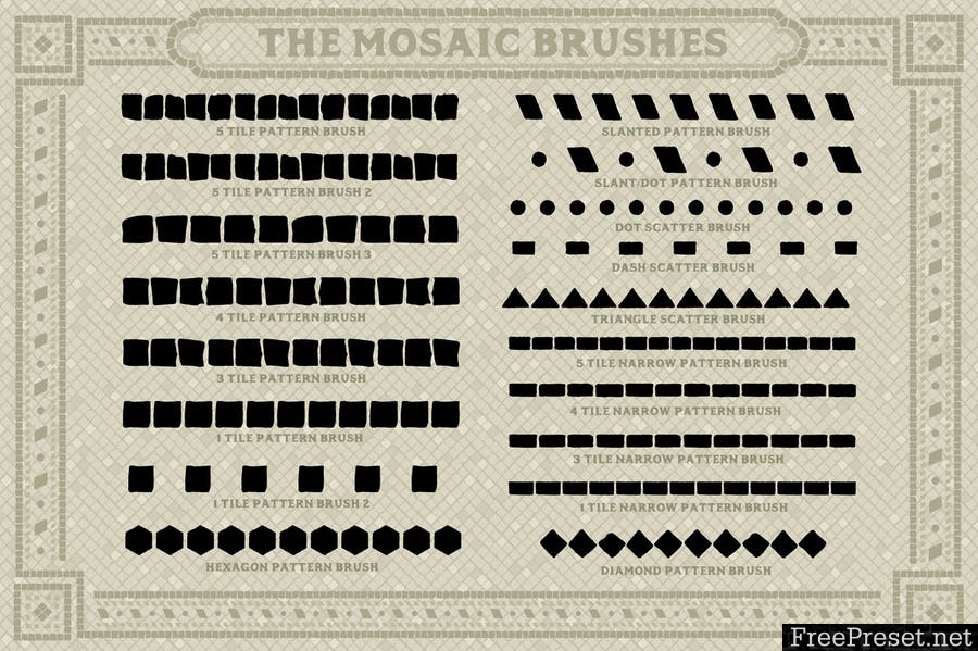 Mosaic Maker - Brushes & Patterns 2XNCE3Z -  AI