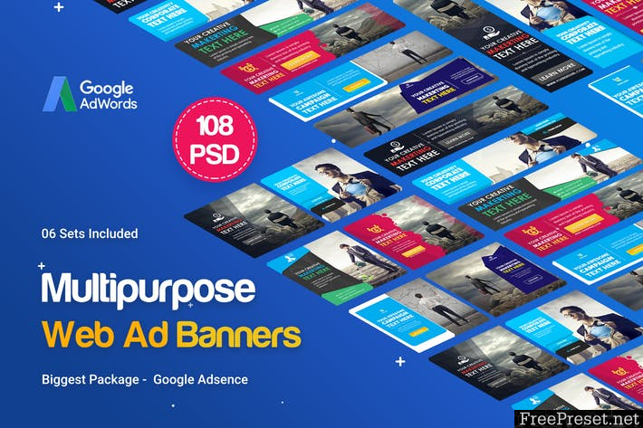 Multipurpose Banners Ad - 108PSD [ 06 Sets ] - DMU6B3