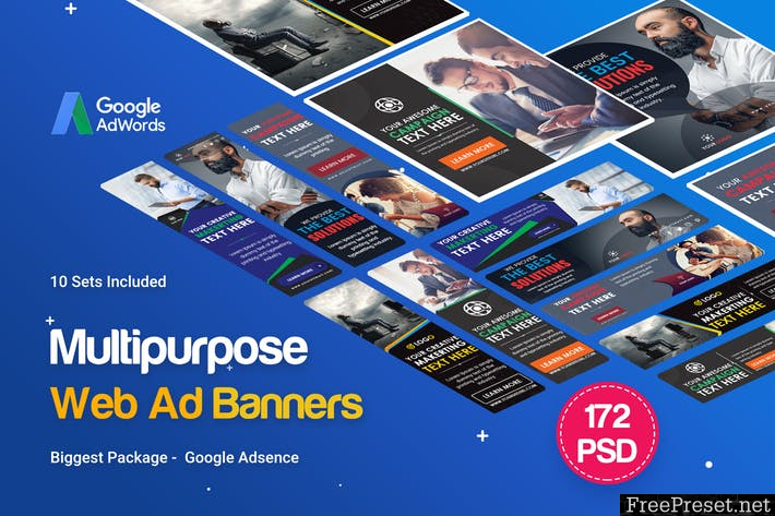 Multipurpose Banners Ad - 172PSD [ 10 Sets ] FNLB59