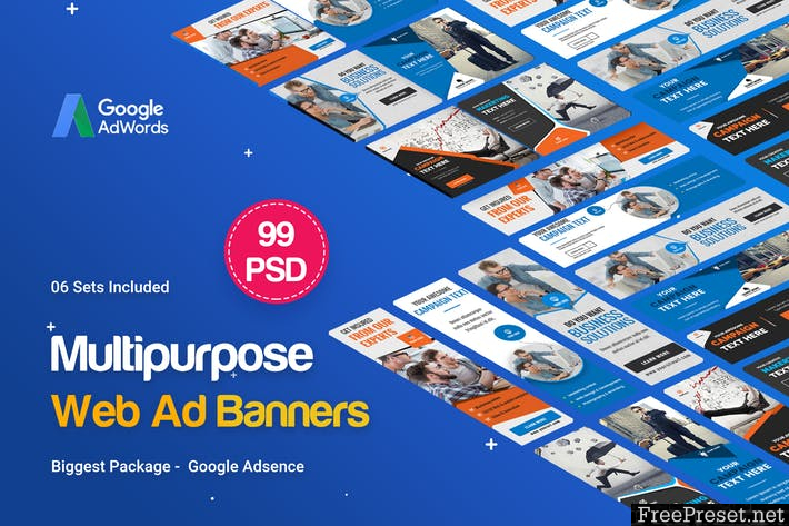 Multipurpose Banners Ad - 99 PSD [ 06 Sets ] UZHL8F