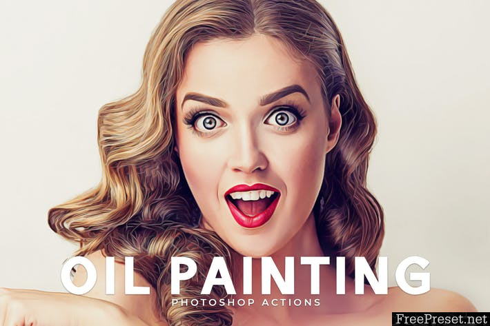 oil painting photoshop action